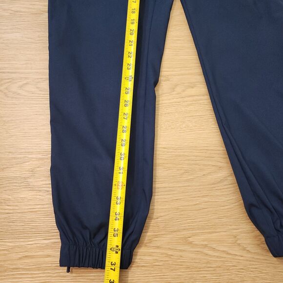 Nike Track Pants Mens L Blue Running Windbreaker Ankle Zipper Gym Activewear - Picture 7 of 14